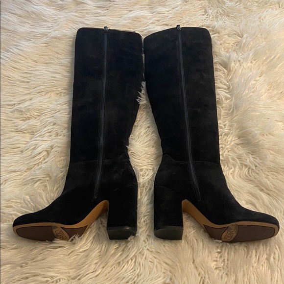 Franco Sarto Black Over the Knee Suede Boots size 7.5 BNWOT see all photos - Picture 7 of 16